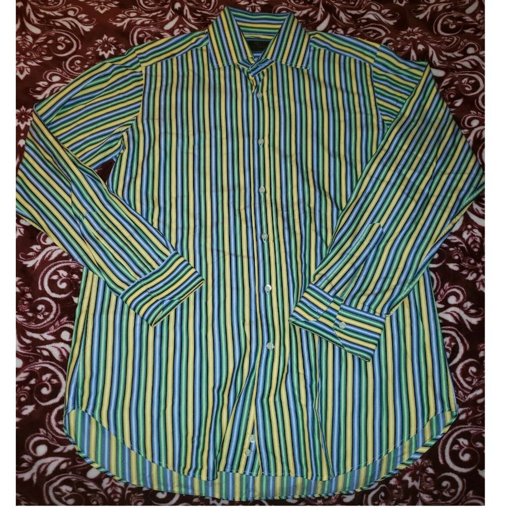 Etro Milano Men's Striped ButtonDown Shirt~Size 40